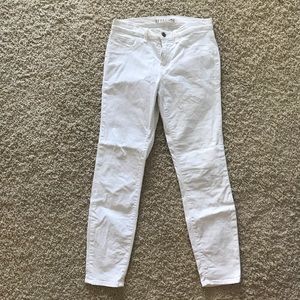 J Brand cropped white jeans